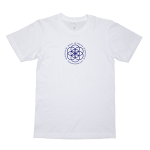 frequencyRiser Seed of Life Organic White T-Shirt