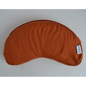 frequencyRiser Orange Brocade Crescent Meditation Cushion available from frequencyRiser
