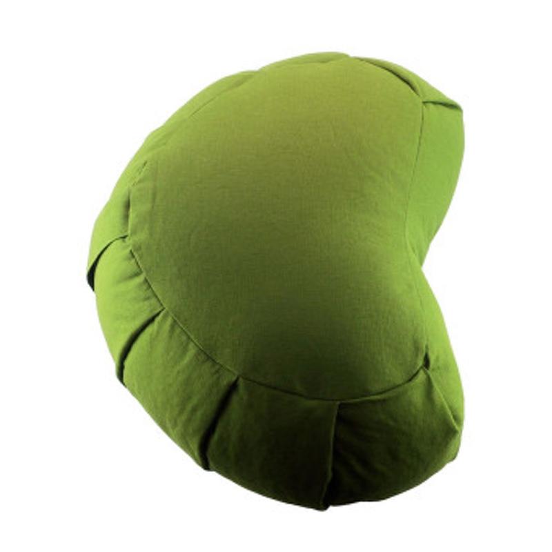 Organic Crescent Zafu Meditation Cushion by Bean - Olive