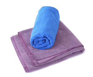 Lotus Yoga Towel - Sapphire