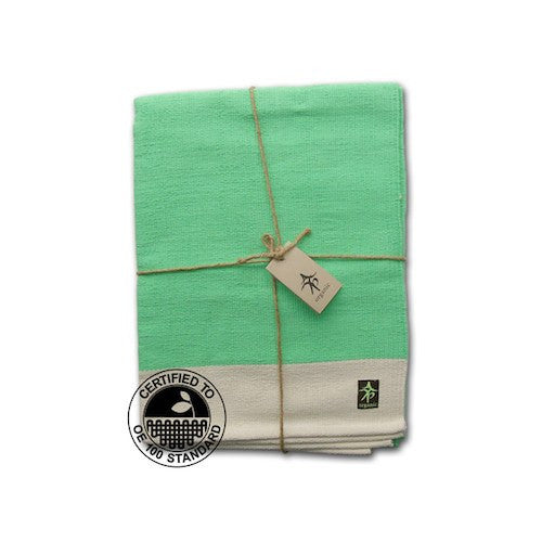 Mysore Organic Cotton Practice Rug - Mint