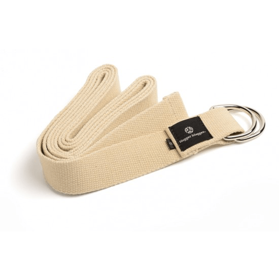 Yoga Strap by Hugger Mugger (Hemp ): 8 Foot Long with Metal D-Ring Clasp