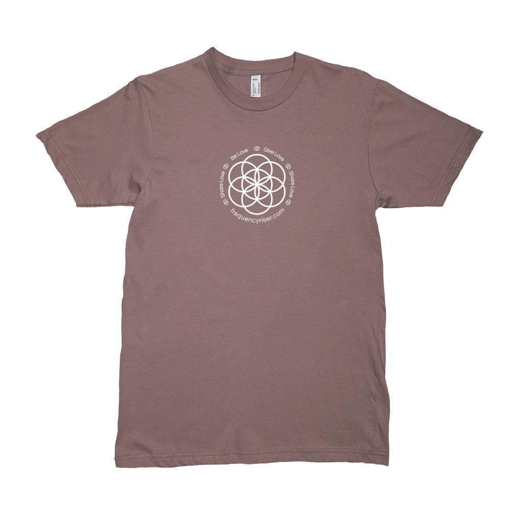 frequencyRiser Seed of Life Organic Walnut T-Shirt