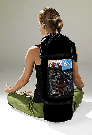 YOPA Yoga Mat Bag / Crossover Backpack - Black - FrequencyRiser